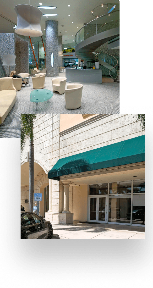 Buildings and cars in downtown Miami